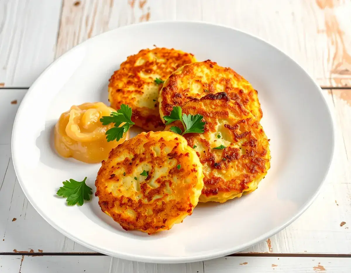 Kartoffelpuffer mit Apfelmus