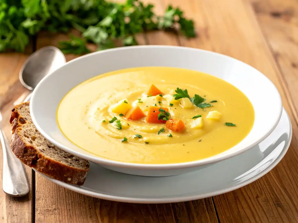 Kartoffelsuppe wie bei Oma mit Möhren