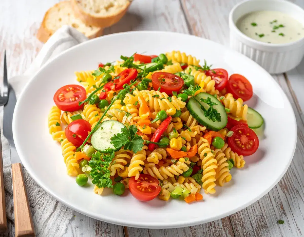 Nudelsalat mit Gemüse