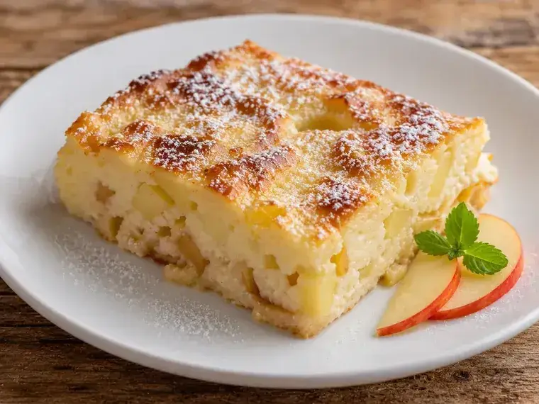 Grießauflauf mit Apfel