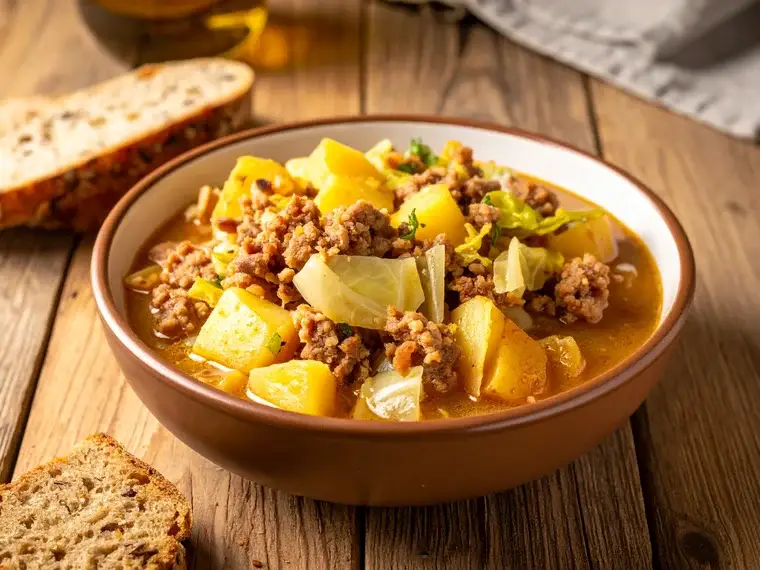 Hackfleisch-Wirsing-Eintopf mit Kartoffeln