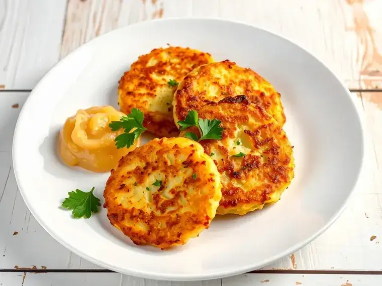 Kartoffelpuffer mit Apfelmus