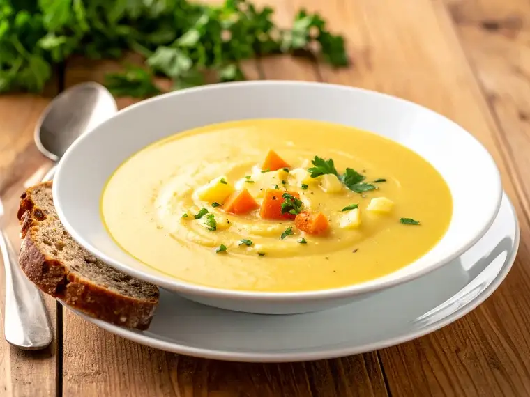 Kartoffelsuppe wie bei Oma mit Möhren