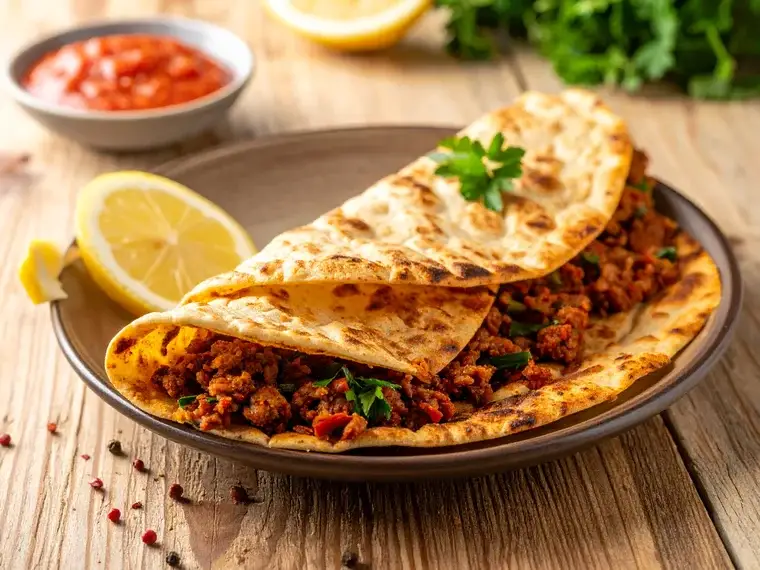 Lahmacun mit Hackfleisch