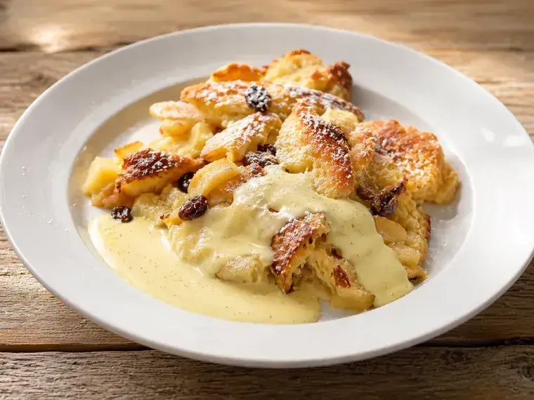 Ofenschlupfer mit Vanillesoße